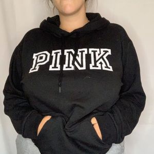 PINK black sweatshirt
